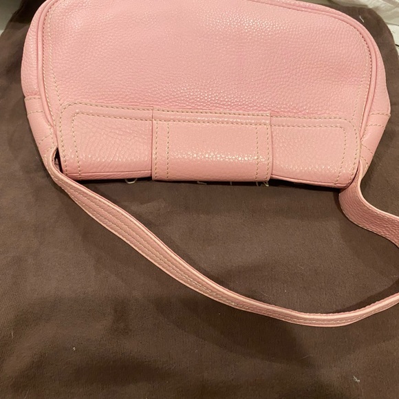 CELINE Leather PARIS MACADAM Logo plate Top Handle Shoulder Bag PREOWNED - Picture 15 of 16